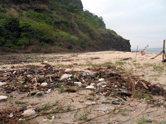 The trash on the beach before it was collected ...
Photo by:: Eric_Punzalan (2006)