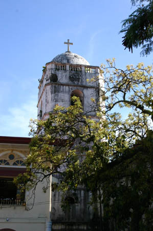 View of the belfry from the Devotional Park on the east side of the church.
Photo by:: EPPGarcia (2009)